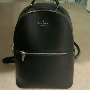Kate Spade Black Leather Backpack